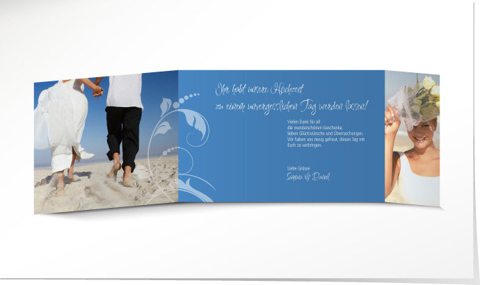 Dankeskarte Hochzeit 547 Dankeskarte Hochzeit