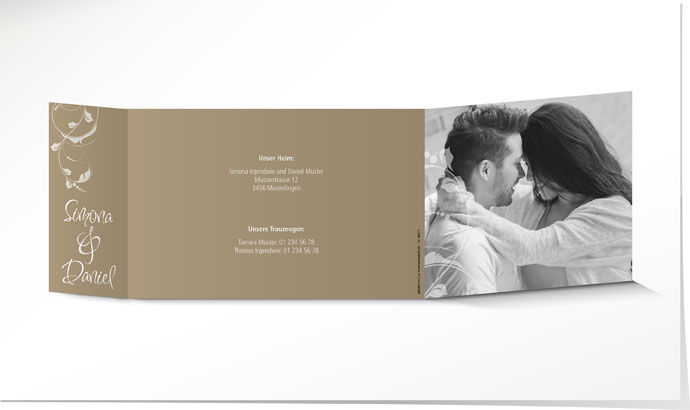 Hochzeitseinladung 547 Hochzeitskarte