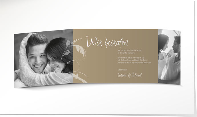 Hochzeitseinladung 547 Hochzeitskarte