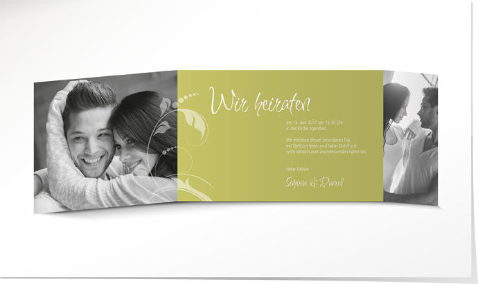 Hochzeitseinladung 547 Hochzeitskarte