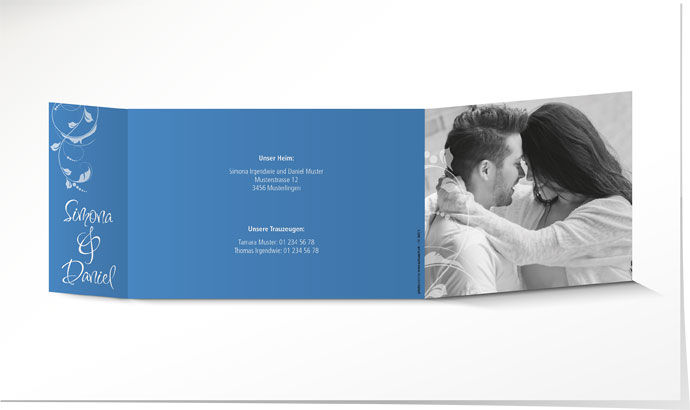 Hochzeitseinladung 547 Hochzeitskarte