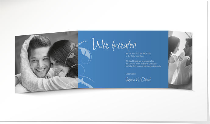 Hochzeitseinladung 547 Hochzeitskarte
