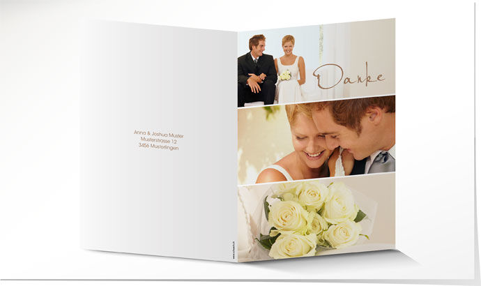 Dankeskarte Hochzeit 549 Dankeskarte Hochzeit