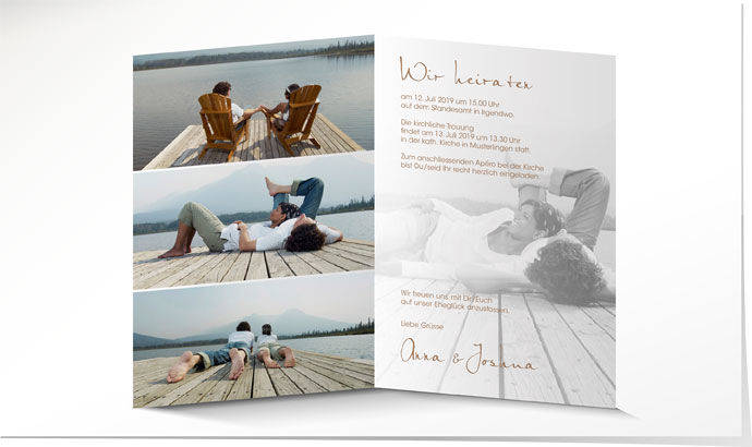 Hochzeitseinladung 549 Hochzeitskarte