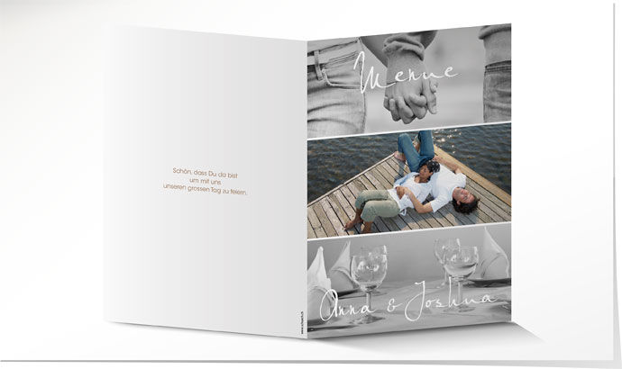 Menükarte Hochzeit 549 Menükarte Hochzeit