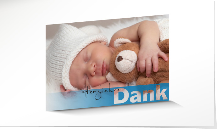 Dankeskarte Geburt 550B Dankeskarte Geburt
