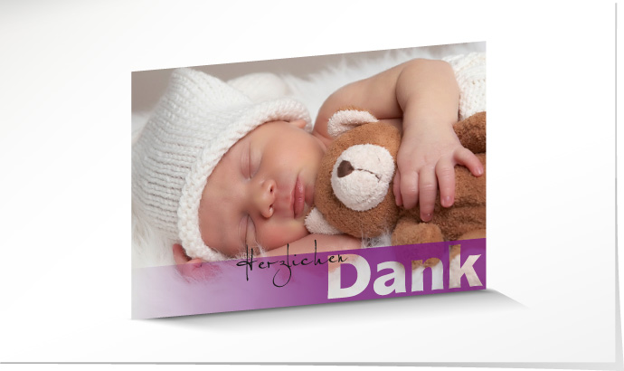 Dankeskarte Geburt 550B Dankeskarte Geburt