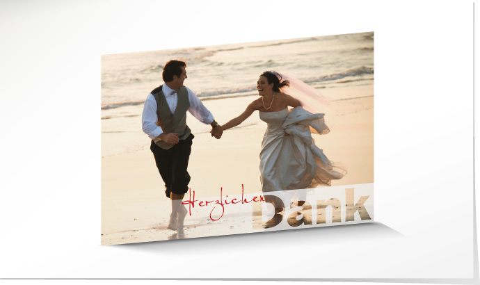 Dankeskarte Hochzeit 550B Dankeskarte Hochzeit