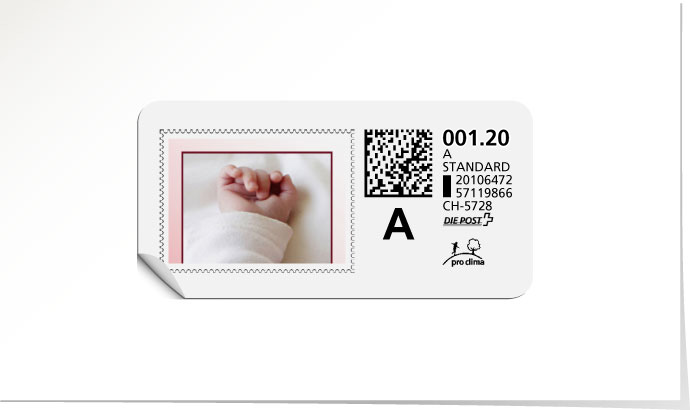 A-Post-Briefmarke 553AG/5 rubinrot