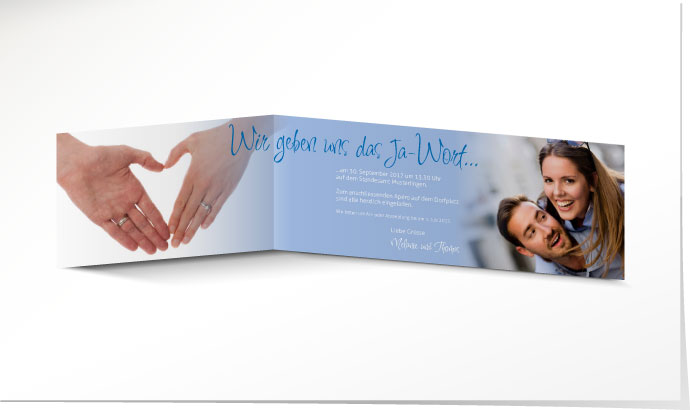 Hochzeitseinladung 555A Hochzeitskarte