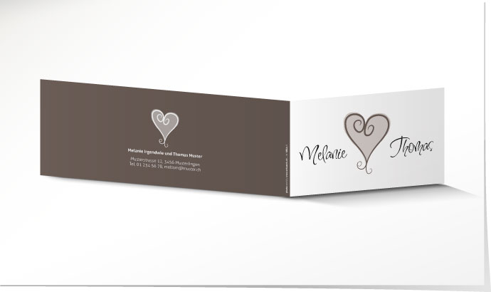 Hochzeitseinladung 555A Hochzeitskarte