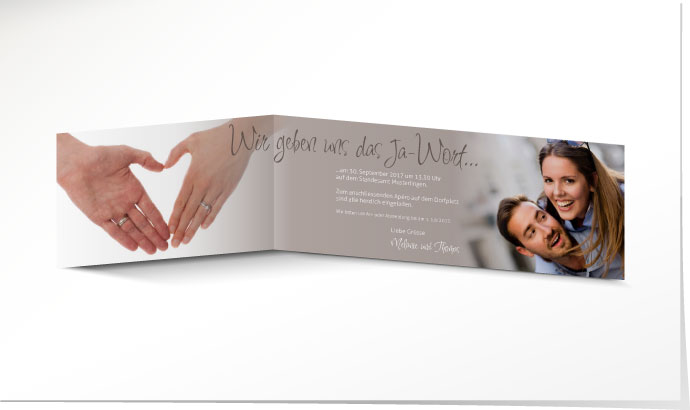Hochzeitseinladung 555A Hochzeitskarte