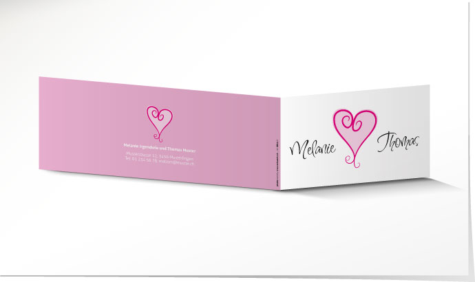 Hochzeitseinladung 555A Hochzeitskarte