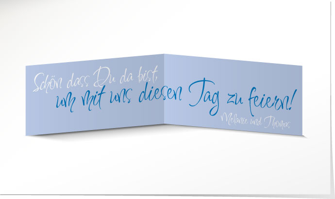Tischkarte Hochzeit 555A Tischkarte