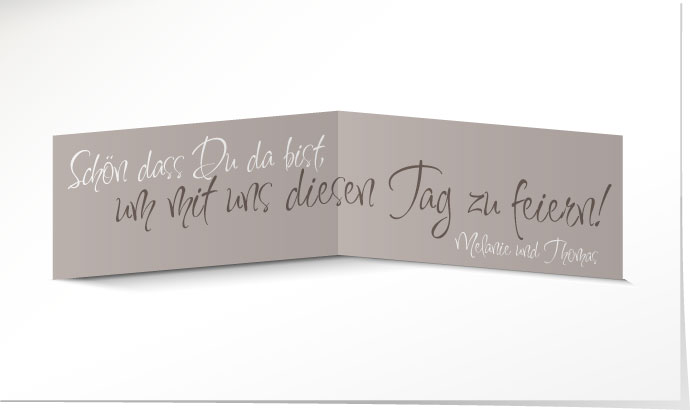 Tischkarte Hochzeit 555A Tischkarte
