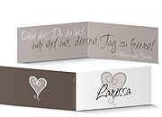 Tischkarte Hochzeit 555A