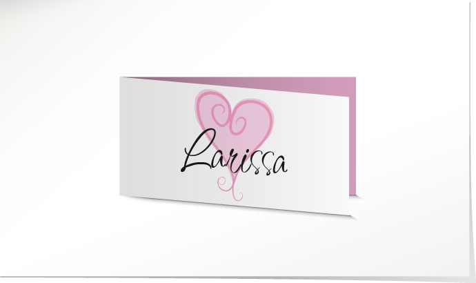 Tischkarte Hochzeit 555A Tischkarte