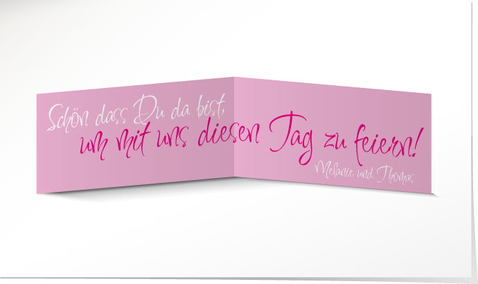 Tischkarte Hochzeit 555A Tischkarte
