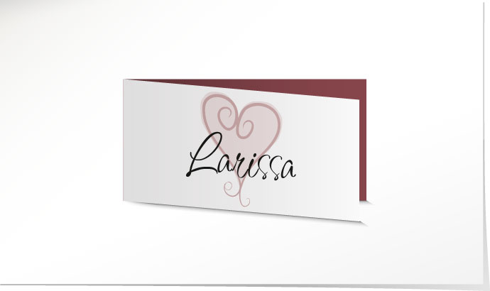 Tischkarte Hochzeit 555A Tischkarte