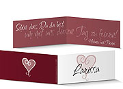 Tischkarte Hochzeit 555A