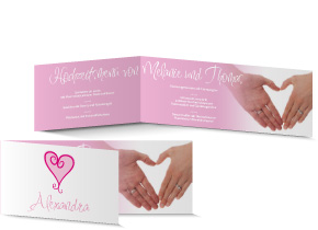 Menükarte Hochzeit 555A