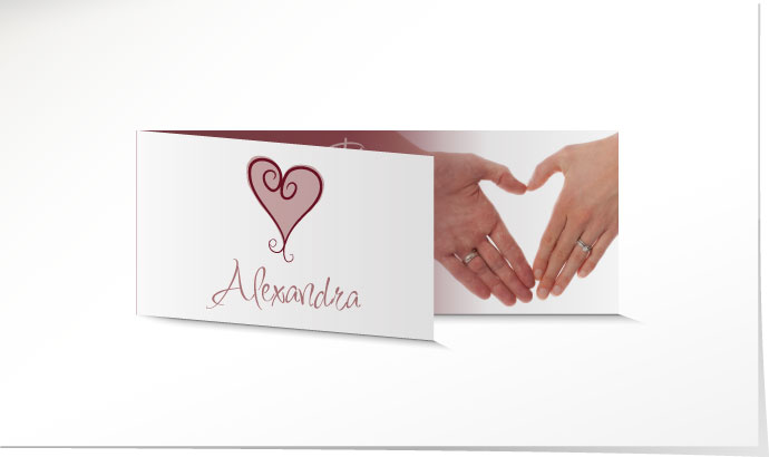 Menükarte Hochzeit 555A Menükarte Hochzeit