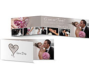 Dankeskarte Hochzeit 555A