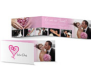 Dankeskarte Hochzeit 555A