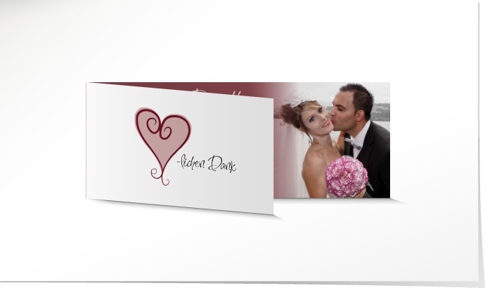 Dankeskarte Hochzeit 555A Dankeskarte Hochzeit