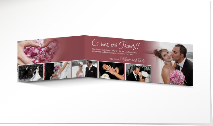 Dankeskarte Hochzeit 555A Dankeskarte Hochzeit