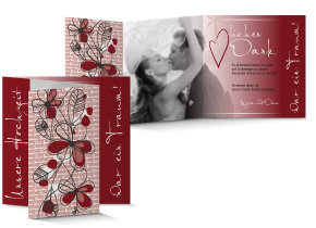 Dankeskarte Hochzeit 557A