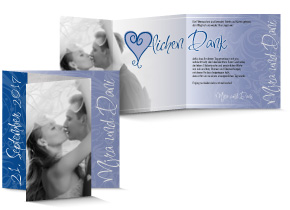 Dankeskarte Hochzeit 557B