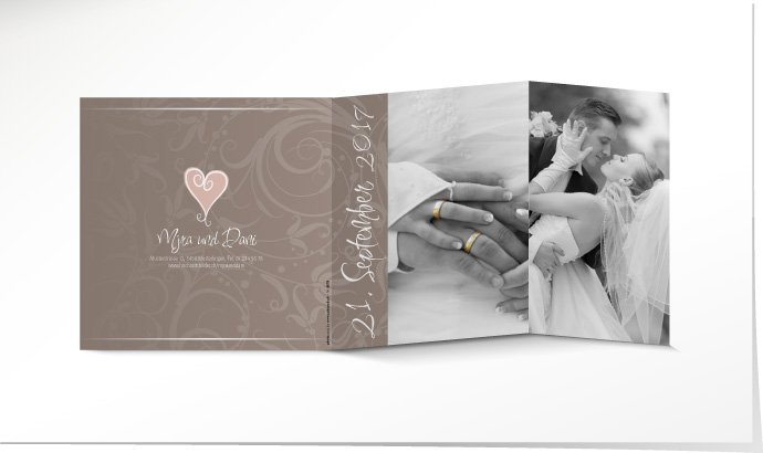 Dankeskarte Hochzeit 557B Dankeskarte Hochzeit