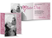 Dankeskarte Hochzeit 557B