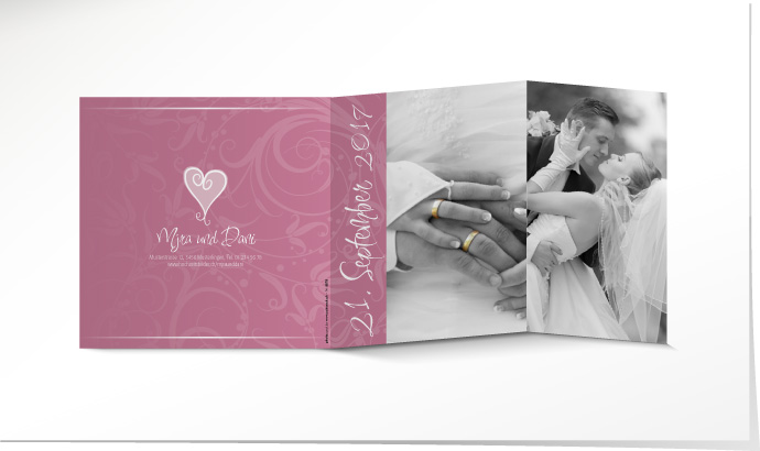 Dankeskarte Hochzeit 557B Dankeskarte Hochzeit