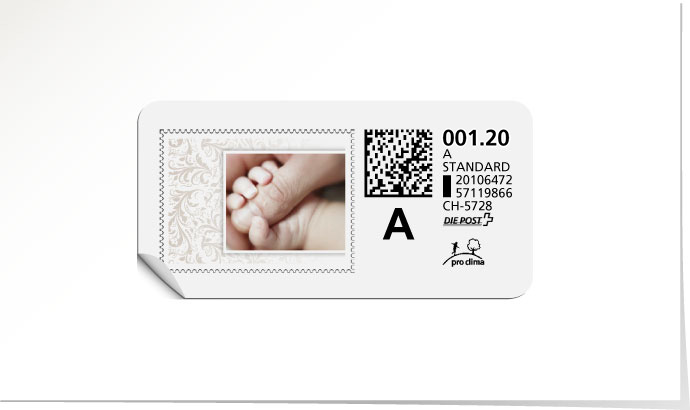 A-Post-Briefmarke 558AG/5 braun