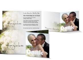 Dankeskarte Hochzeit 560A