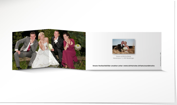 Dankeskarte Hochzeit 560A Dankeskarte Hochzeit