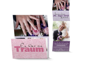 Dankeskarte Hochzeit 562B