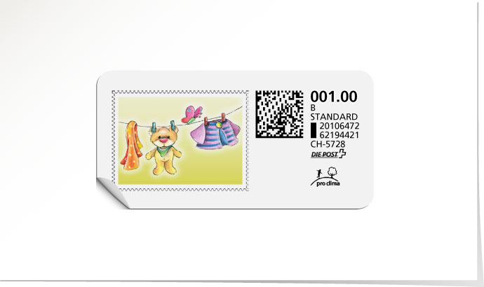 B-Post-Briefmarke 581/5 türkis