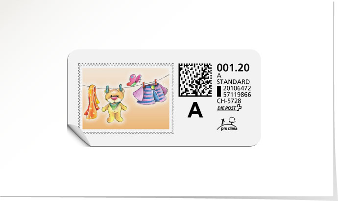 A-Post-Briefmarke 581/5 melba