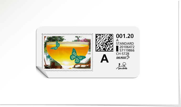 A-Post-Briefmarke 585/5 gelb