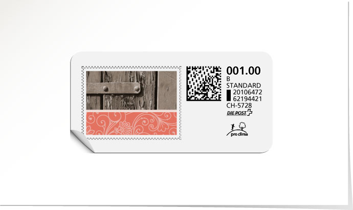 B-Post-Briefmarke 598/5 abricot