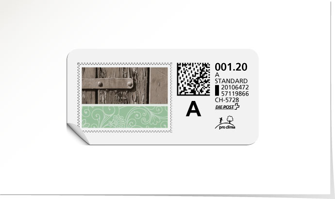 A-Post-Briefmarke 598/5 amande