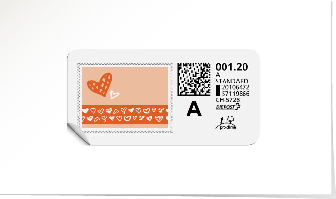 A-Post-Briefmarke 599/5 capucine