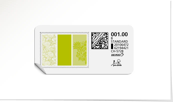 B-Post-Briefmarke 600/5 lime tonic
