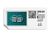 B-Post-Briefmarke 601/5 (Bierglas)
