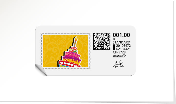 B-Post-Briefmarke 603/5 golden