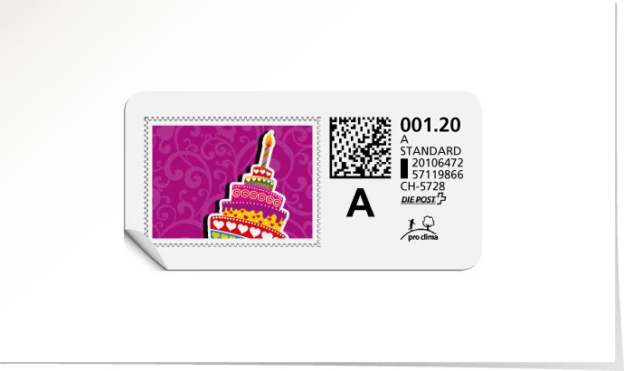 A-Post-Briefmarke 603/5 petunia