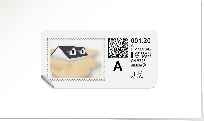 A-Post-Briefmarke 608/5 vanille